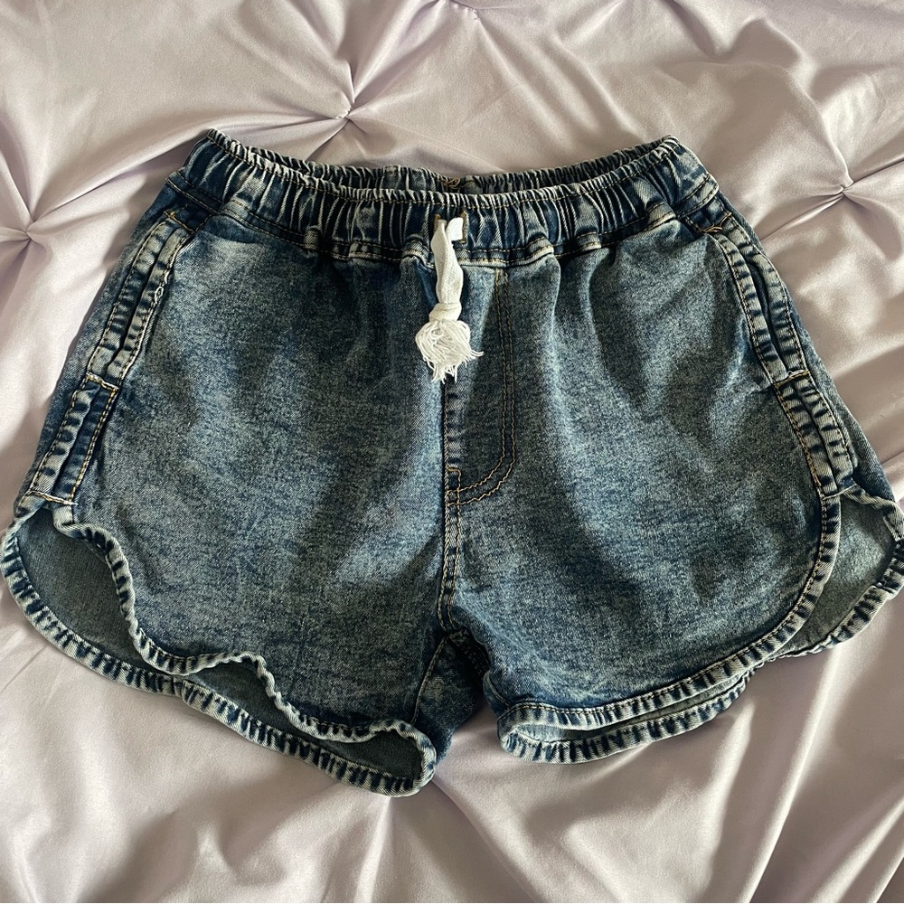 Girls Denim Washout Shorts
